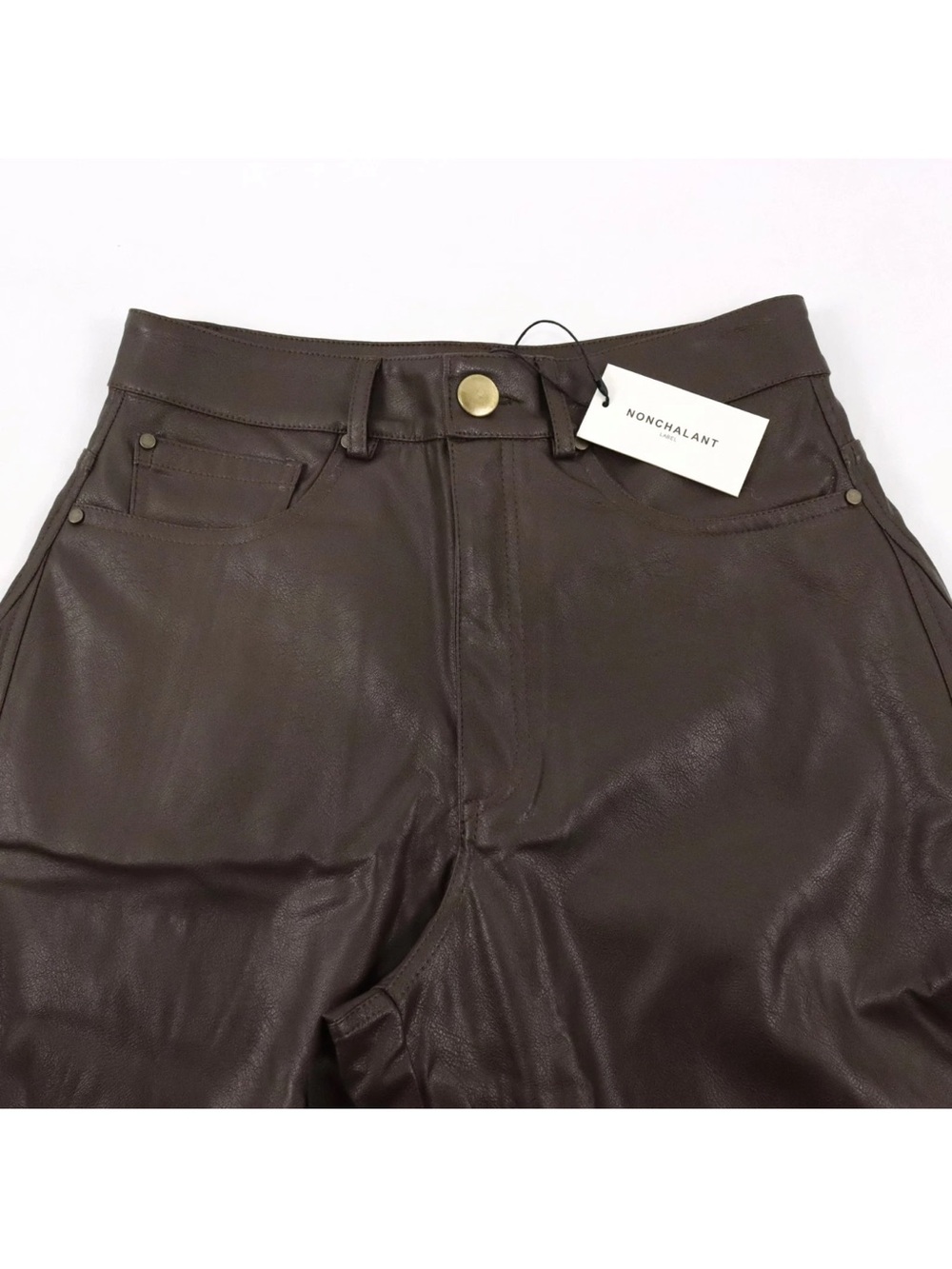 Women’s Lennon Pant in Brown Nonchalant Label - Picture 4 of 15